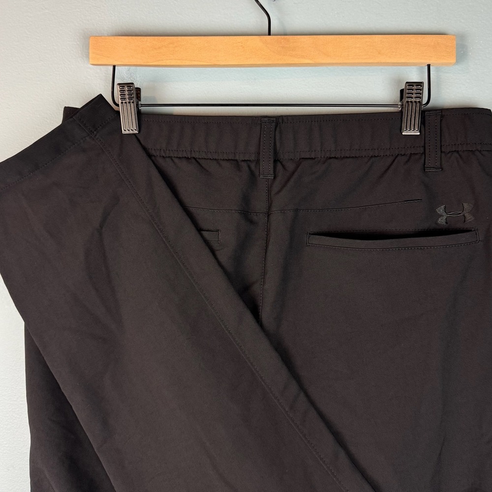 Under Armour UA Match Play Tapered Leg Golf Pants Mens 34x34 Black Performance